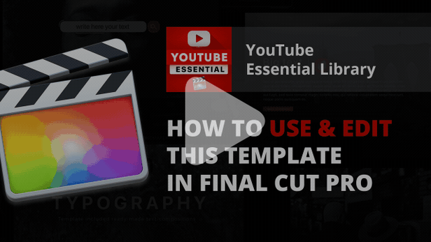 Youtube Essential Library | Final Cut Pro X - 3