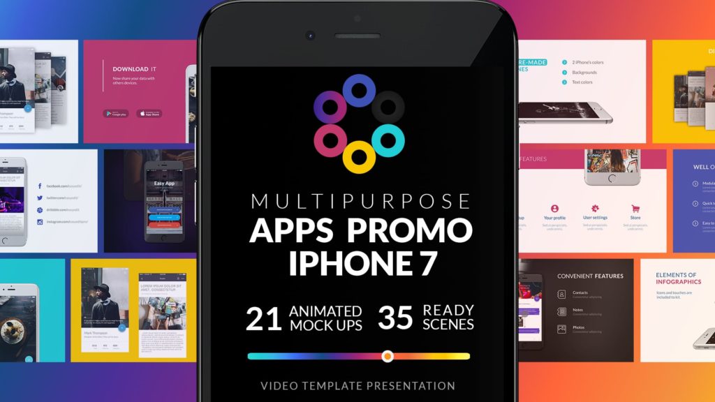 Multipurpose Apps  Promo  for iPhone 7 EasyEdit motion 