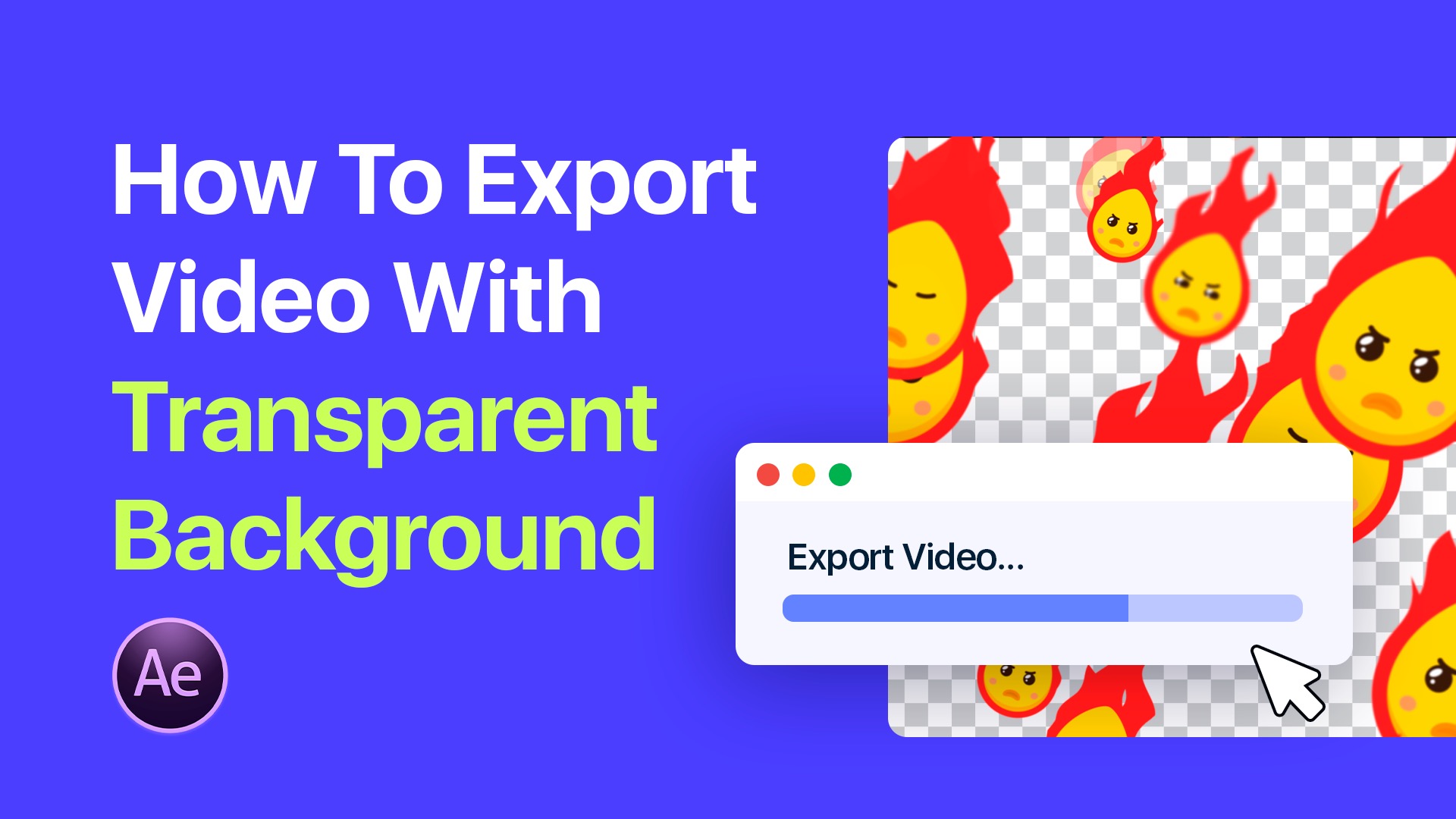 How To Export Video With Transparent Background In After Effects Easyedit Pro