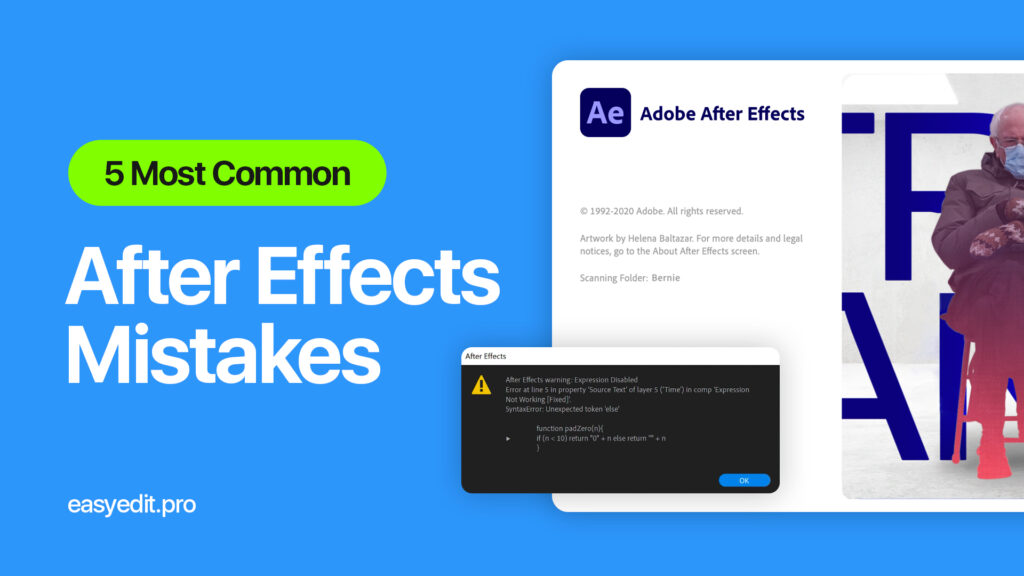 After Effects Mistakes and how to fix them