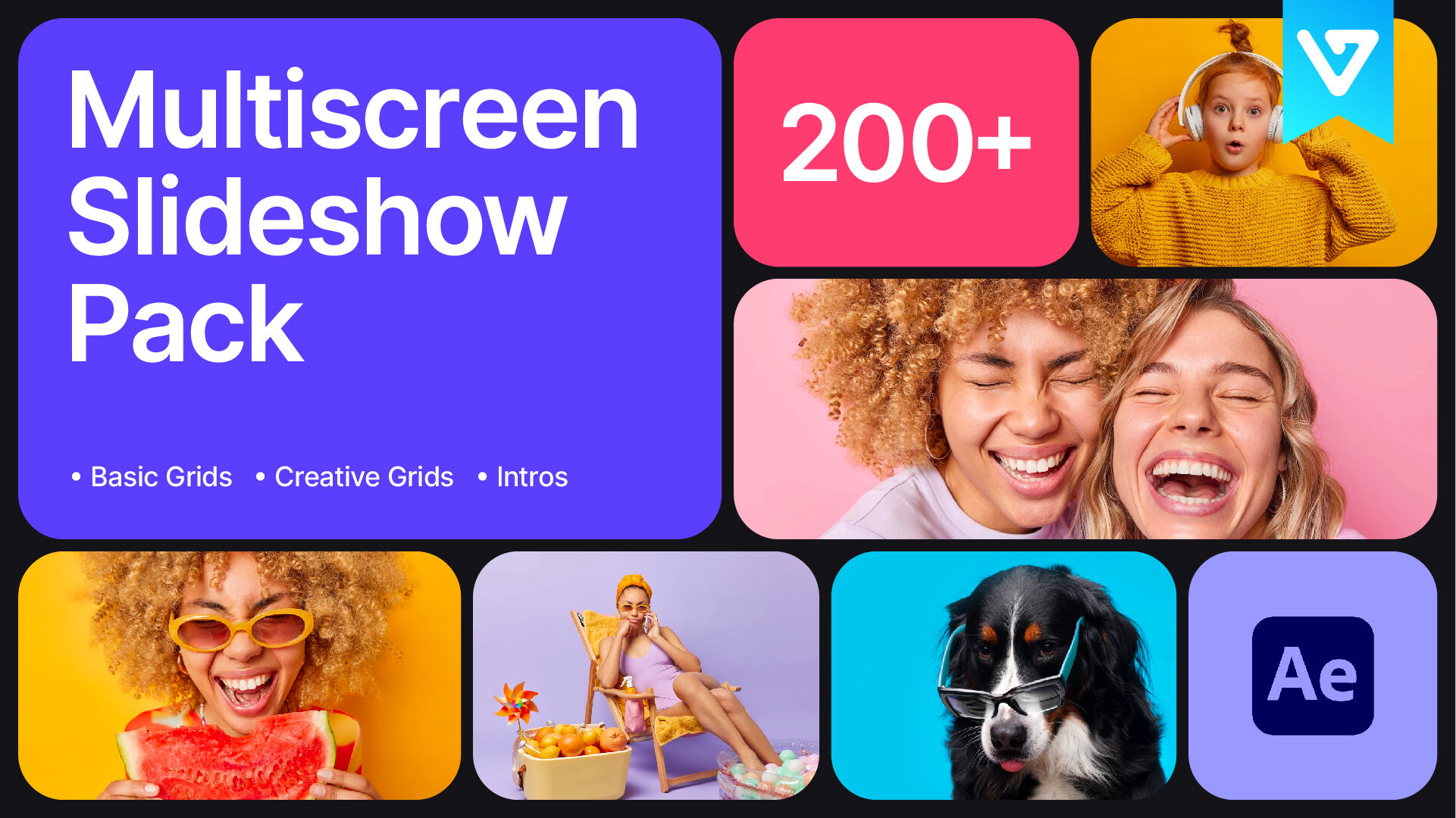 Multiscreen Slideshow Pack After Effects